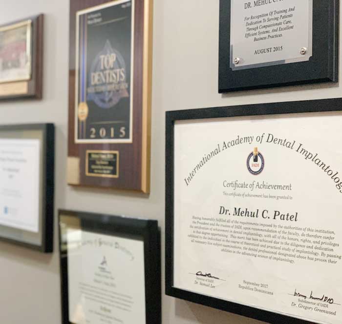 Certificate of Dr Mehul Patel