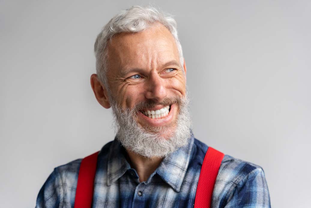An Old Man Smiling
